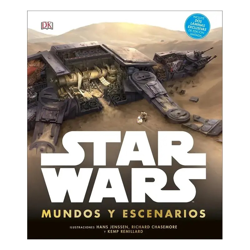 STAR WARS. MUNDOS Y ESCENARIOS. Incluye dos láminas